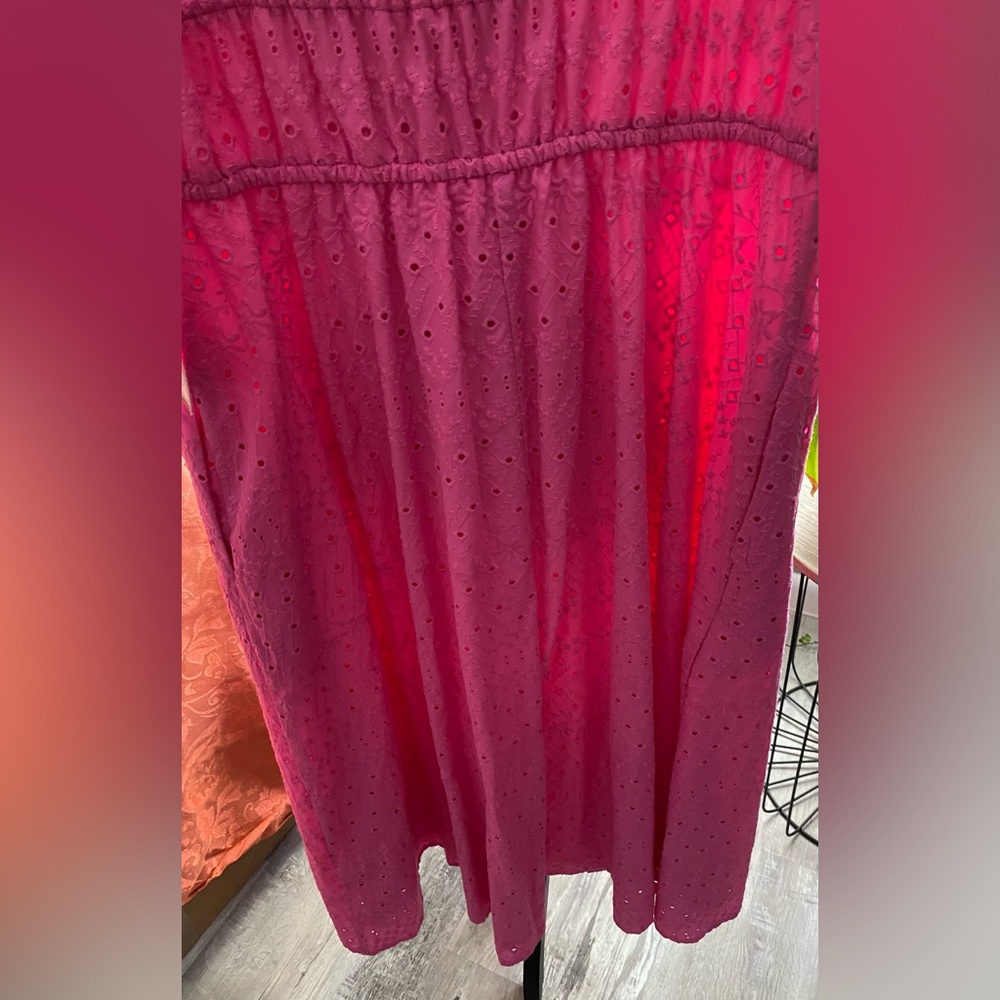 NWT City Studio Junior’s Cotton Embroidered Eyelet Midi Dress - Picture 11 of 12